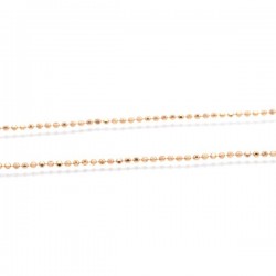 ezüst nyaklánc Sterling ezüst nyaklánc, arany bevonattal - 50 cm