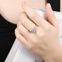 ezüst gyűrű 925 sterling ezüst eljegyzési gyűrű cirkónia