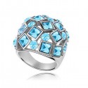Kék kövekkel kirakott egyedi gyűrű