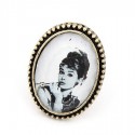 Audrey Hepburn arcképes vintage gyűrű