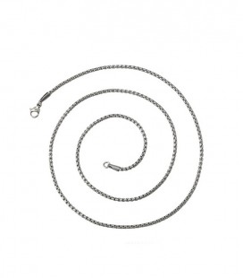 Sűrű láncszemes acél kígyó nyaklánc (55 cm - 2 mm)