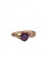 Elegáns gold filled gyűrű, lila cirkónia kővel